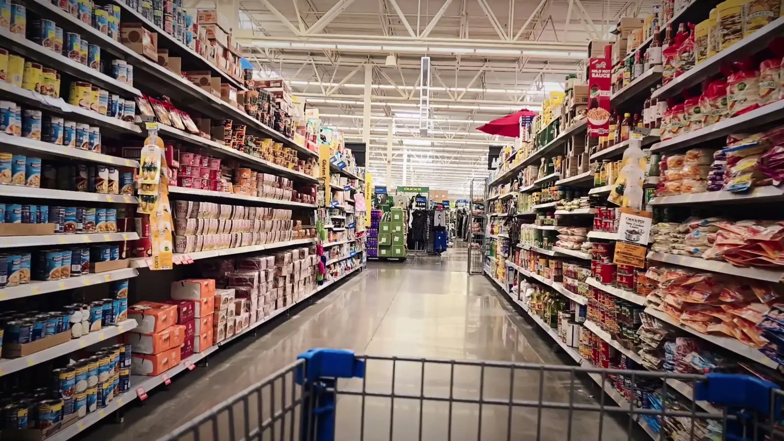A supermarket aisle